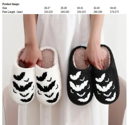 Bat Plush Slippers